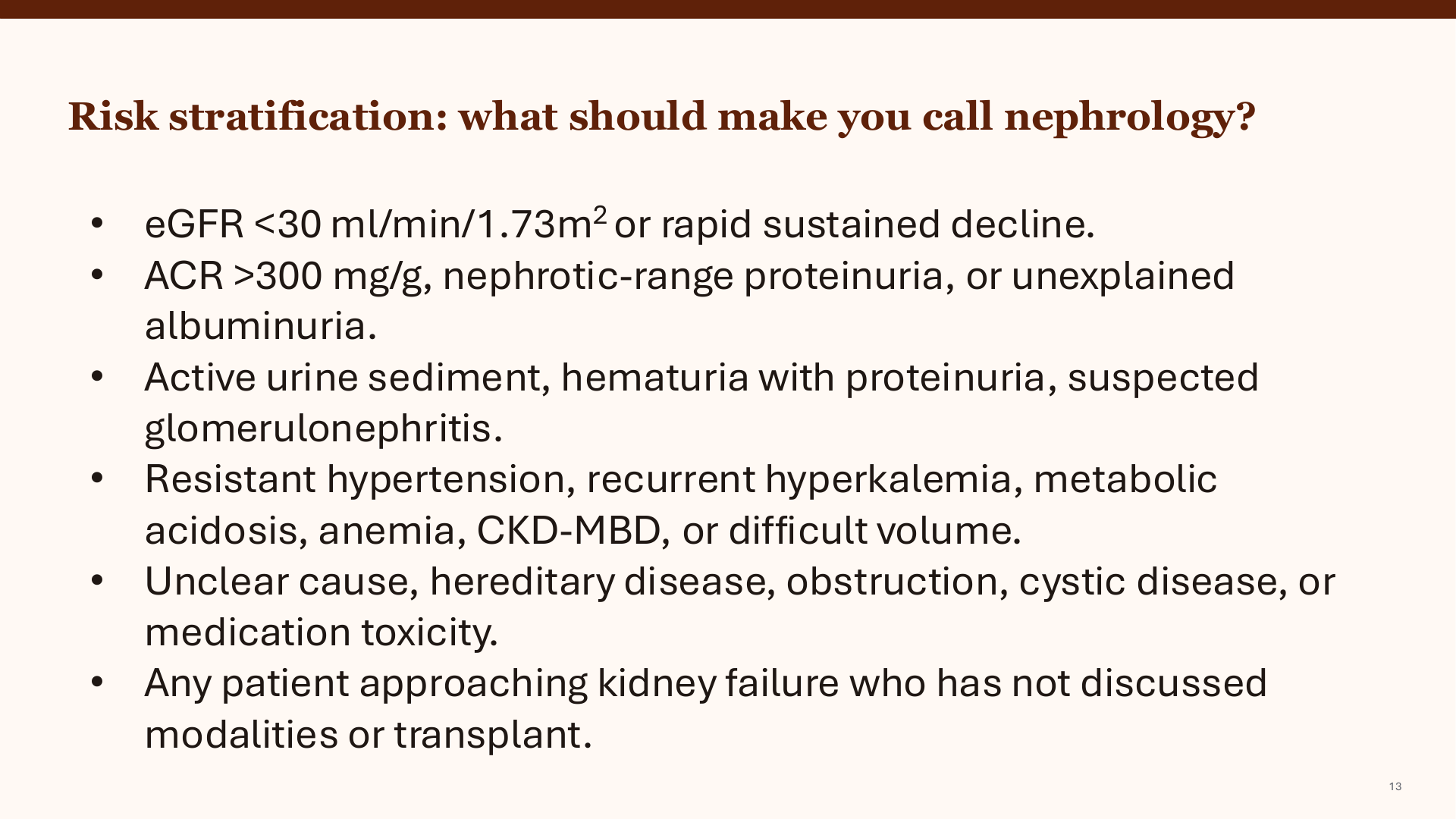 Nephrology for the Non-Nephrologist slide 17
