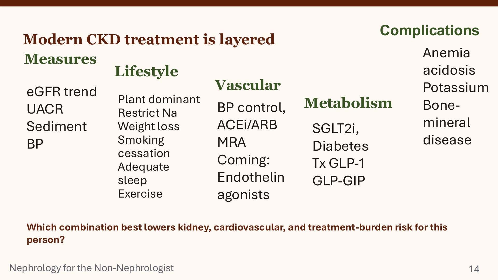 Nephrology for the Non-Nephrologist slide 18